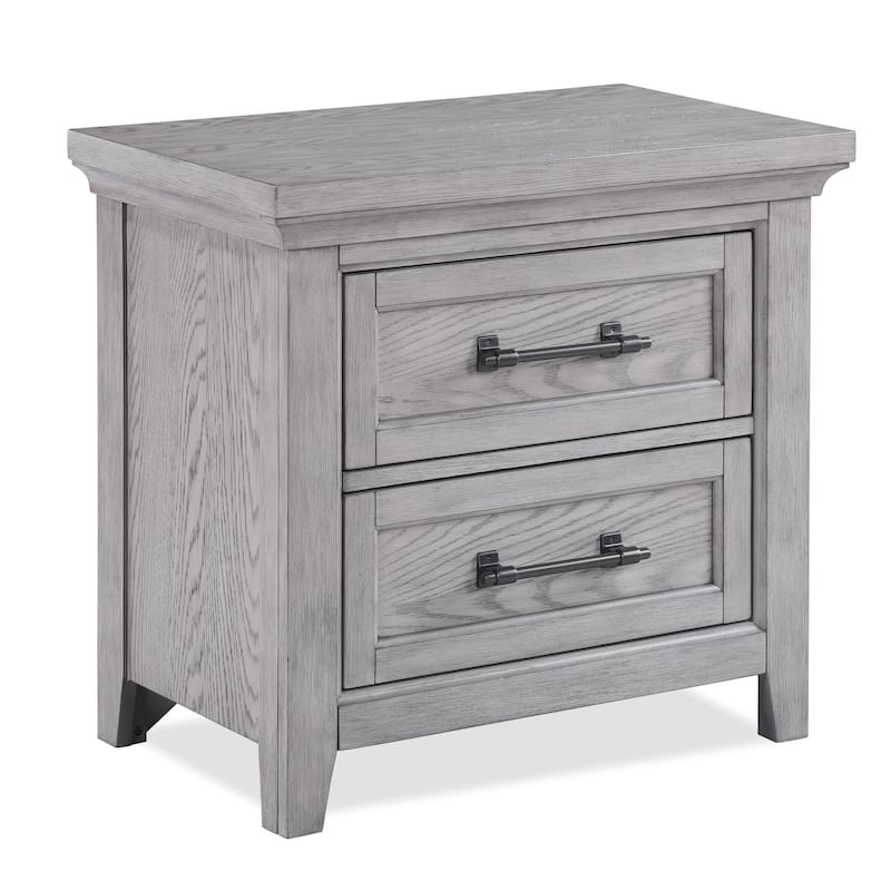 Debra 5 Piece Gray Panel Bench Footboard Bedroom Set