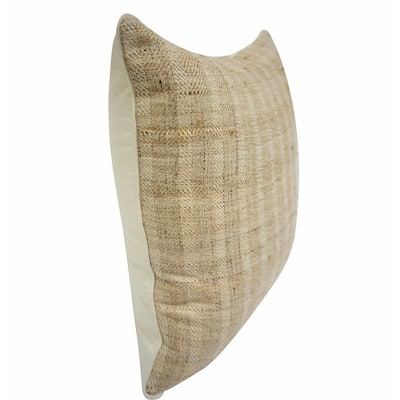 Home&Manor Sunlaud Vintage Raw Silk Pillow 18"