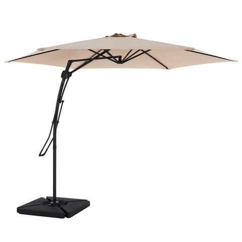 CO-Z 10ft Cantilever Patio Umbrella with Handy Lever