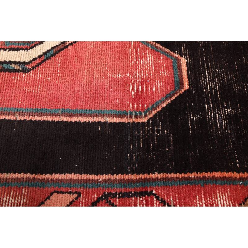 ECARPETGALLERY Hand-knotted Antalya Vintage Dark Navy, Red Wool Rug - 4'0 x 10'0