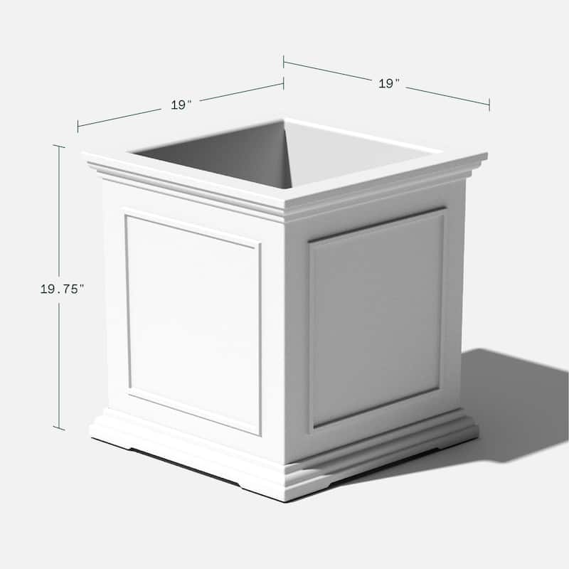 Veradek Brixton Cube 20-inch Planter Box