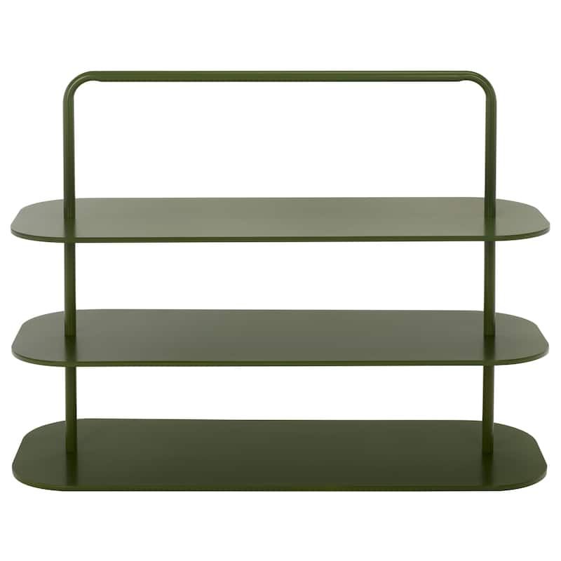 SAFAVIEH Home Jordan 3 Tier Metal Shoe Rack - 34"W x 13"D x 26"H