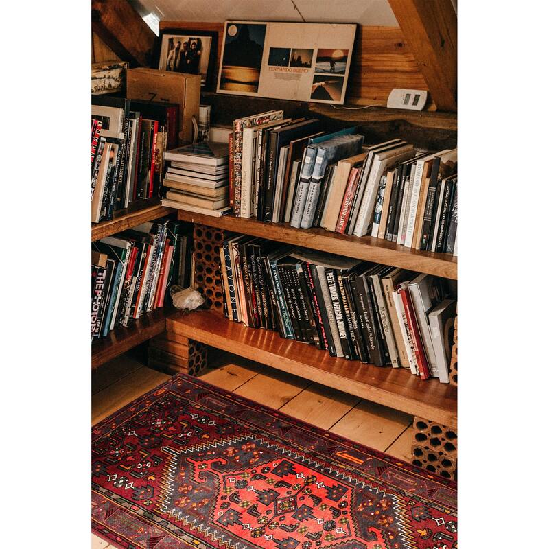 ECARPETGALLERY Hand-knotted Andelz Red Wool Rug - 4'6 x 6'7