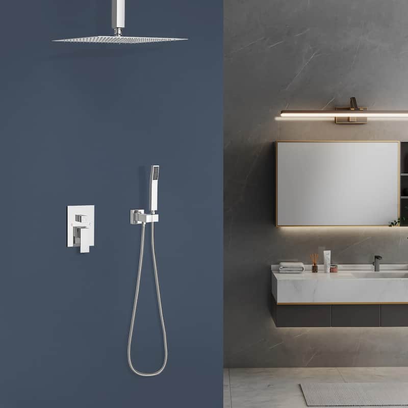 Topcraft 10-inch Ceiling Mount Square Shower System with Rough-in Valve - 10*10