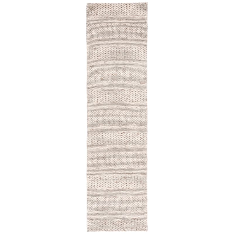 SAFAVIEH Marbella Kevser Wool Rug - 2'3" x 9' Runner - Beige