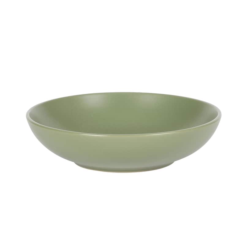 Gibson Home Queenslane 16-Piece Double Bowl Stoneware Dinnerware Set