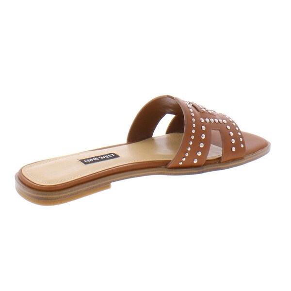 nine west genesia studded slide sandals