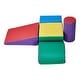 preview thumbnail 3 of 8, 5-Piece Set Multi Color PU Leather 5-Piece Foam Climbing Blocks Set for Kids and Safe - Multi Color - N/A