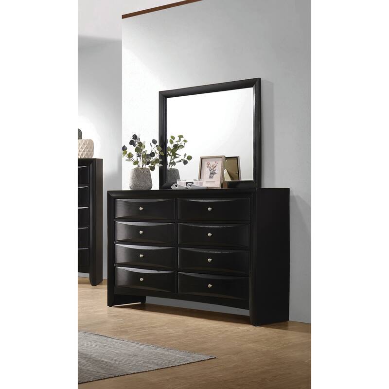 Isabel Transitional Black 4-piece Storage Bedroom Set