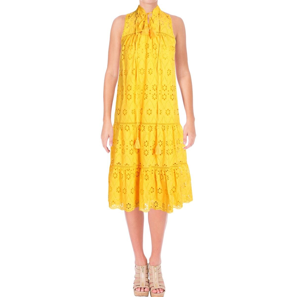 kate spade yellow eyelet dress