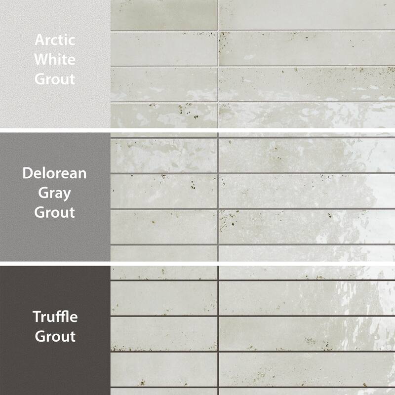 Merola Tile Scottsdale Light Grey 1-7/8" x 17-3/4" Porcelain Floor and Wall Tile