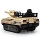 preview thumbnail 5 of 15, Licensed 24V Thunder Tank Ride-On with Fighting Cannon, Music, Lights, and Remote Control, Desert Yellow