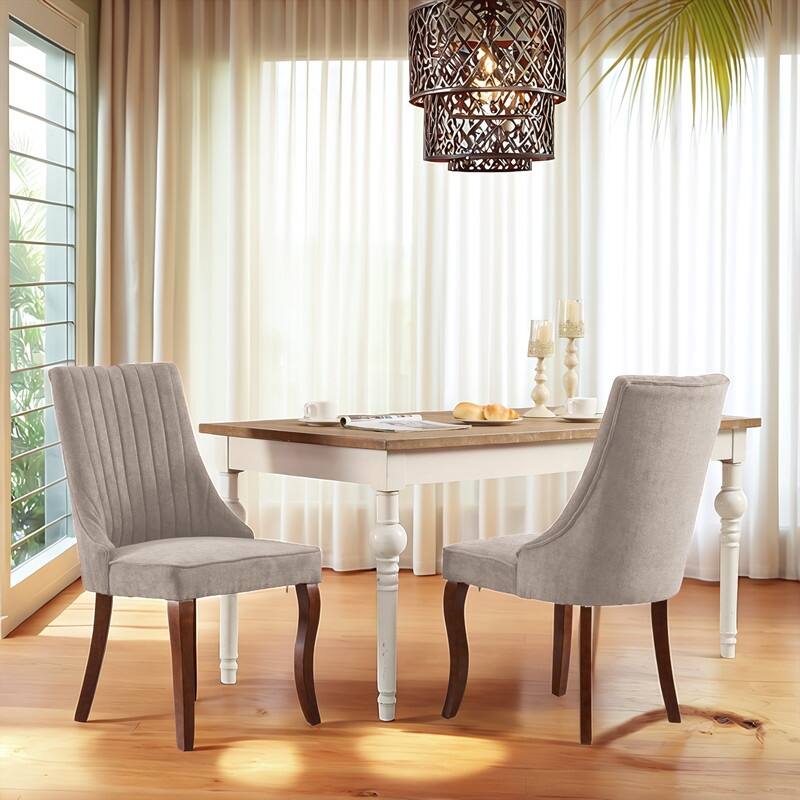 Comfy Fabric Upholstered Dining Chair (Set of 4)