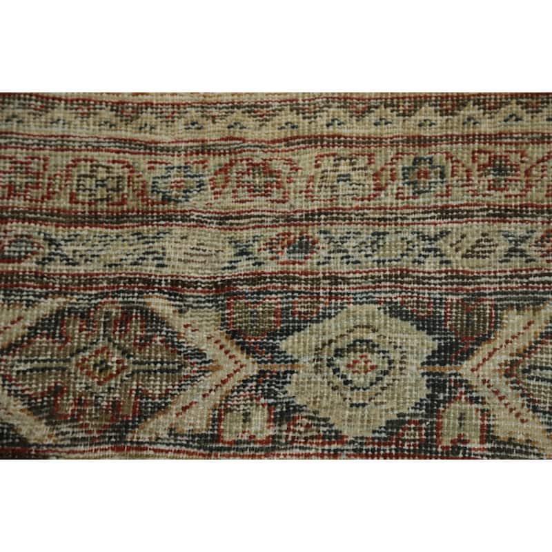 Hand Knotted Oriental 100% Wool Carpet Traditional All-Over Oranges & Rust Sultanabad Area Rug - 11' 9'' X 8' 10''