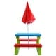 preview thumbnail 8 of 8, Costway 4 Seat Kids Picnic Table w/Umbrella Garden Yard Folding