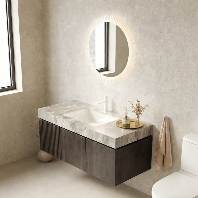 Floating Bathroom Vanity with 1 Pre-drilled Faucet Holes