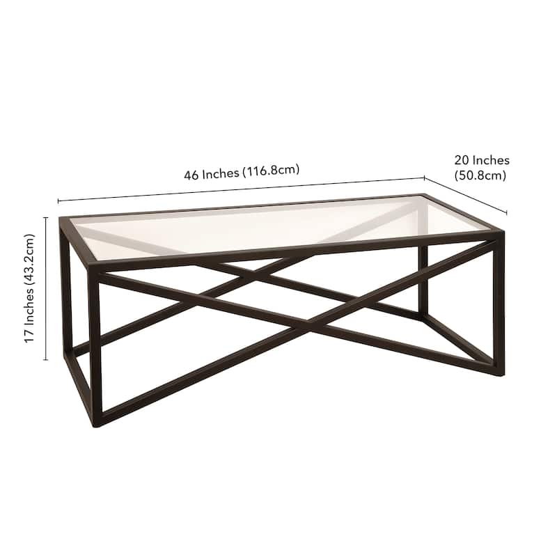 Calix 46" Wide Rectangular Coffee Table - 46" Wide