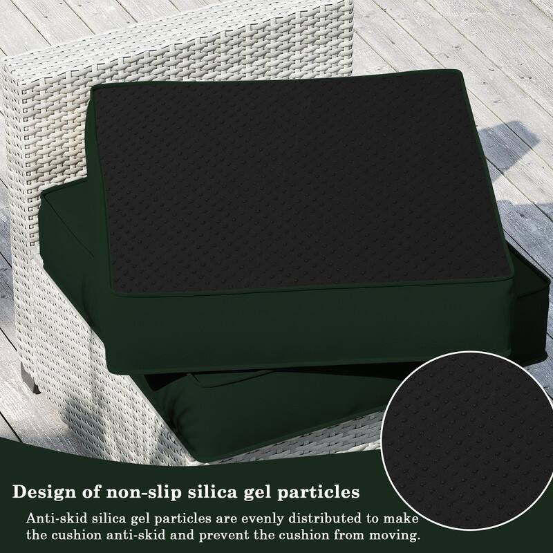 14 Pcs Outdoor Furniture Replacement Cushions Fits 6-seat Sectional Rattan Conversation Set (Only cushions+covers, no sofa.)