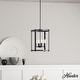 preview thumbnail 1 of 13, Hunter Astwood 16" 4-Light Round Chandelier, Dining Room Table, Kitchen Island, Cage, Transitional, Art-Deco Matte Black