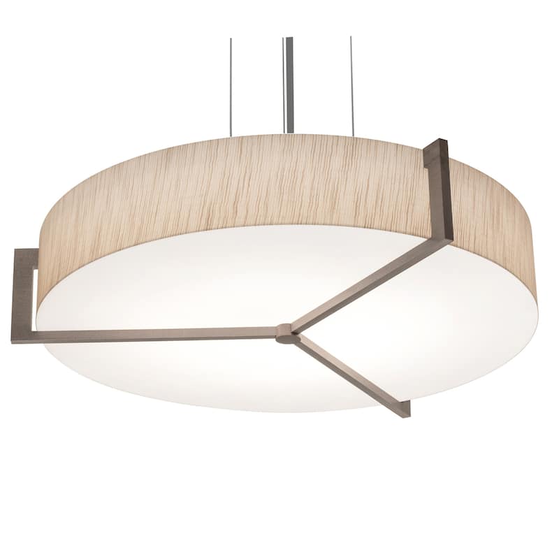 AFX APP1932MB-JT Apex 3 Light 22" Wide Suspension Pendant Laminated - Weathered Grey