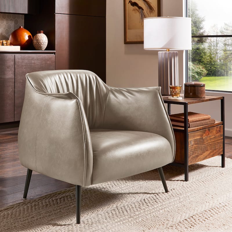 Brno Leather Gel Accent Chair by iNSPIRE Q Modern