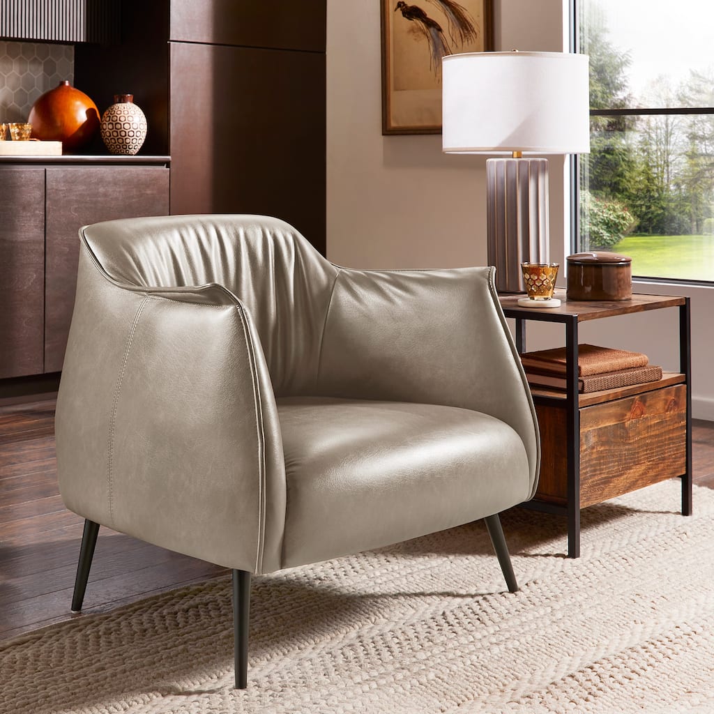 Brno Leather Gel Accent Chair by iNSPIRE Q Modern