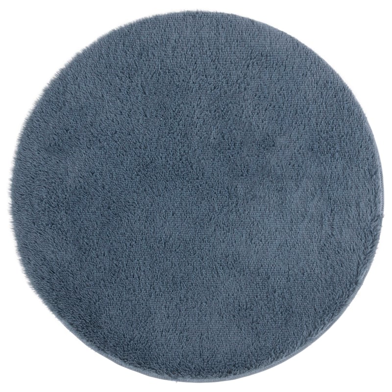 SAFAVIEH Rainbow Remzija Shag Rug - 4' Round - Grey