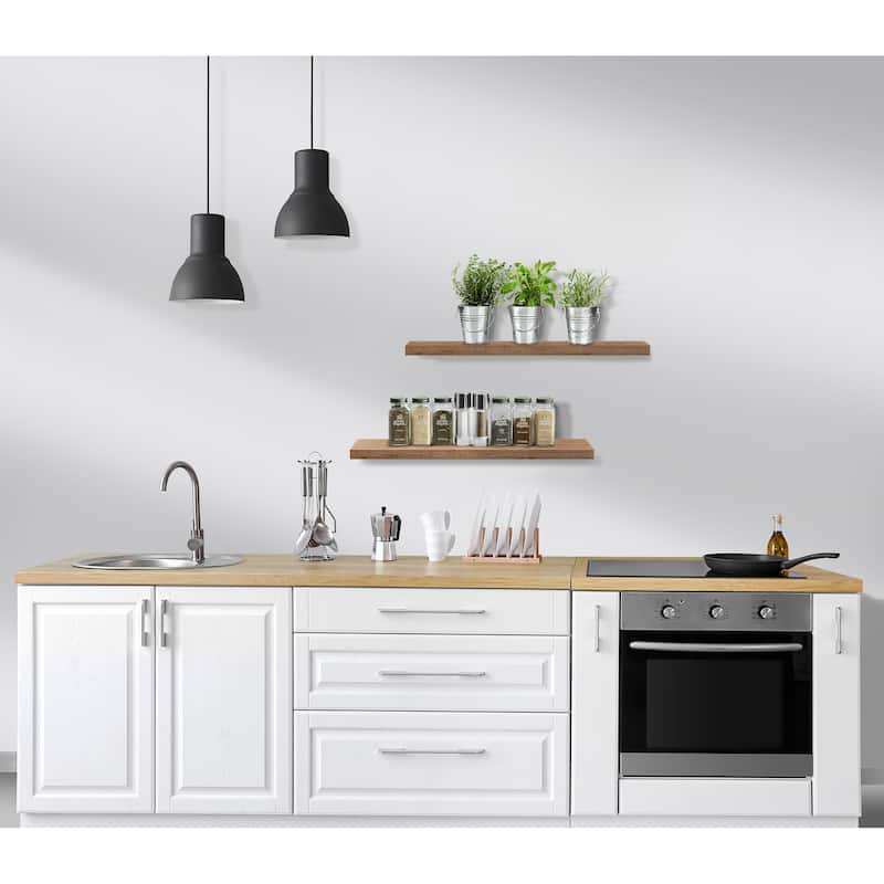 Floating Shelf, Hanging Wall Shelves Decoration Extra Long 24 Inch - 24" L X 9" W X 1.50"H