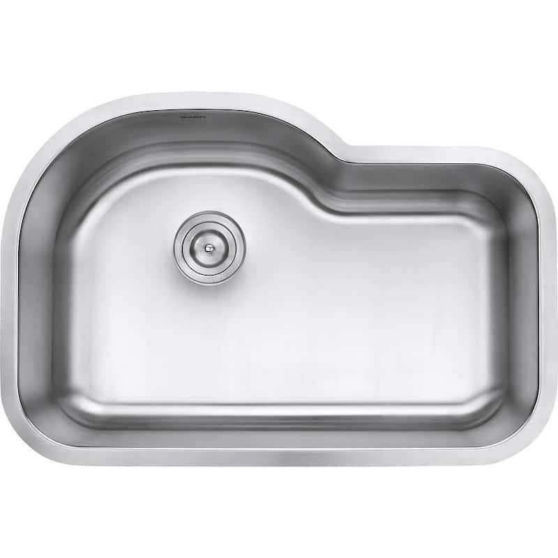 Ruvati 32-inch Undermount 16 Gauge Stainless Steel Kitchen Sink Single Bowl - RVM4700 - 31-1/2″ x 21-1/4″