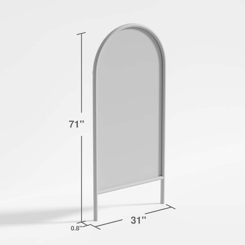 Wooden Frame Ladder-Style Wall Mirror