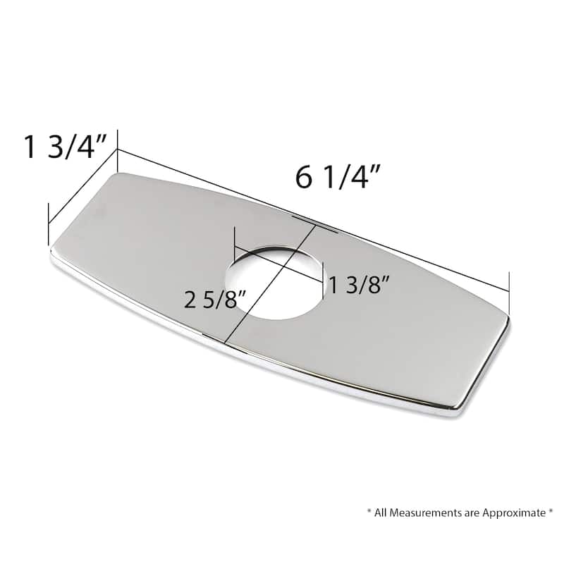 Luxier 6 in Bathroom Sink Faucet Hole Cover Deck Plate Escutcheon