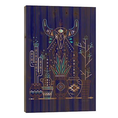 Santa Fe Garden II Print On Wood by Cat Coquillette - Multi-Color