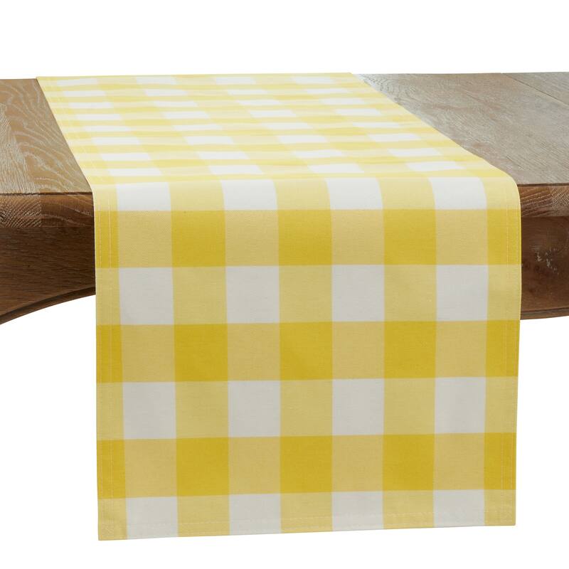 Buffalo Plaid Cotton Blend Table Runner