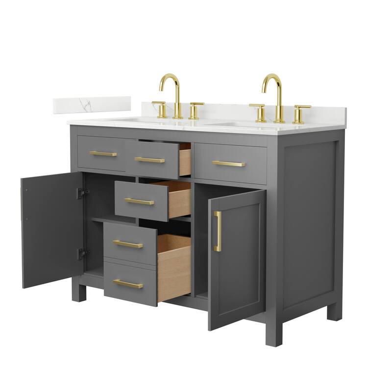Wyndham Collection WCG2424-48D-QTZ-US3MXX Beckett 48" Free Standing