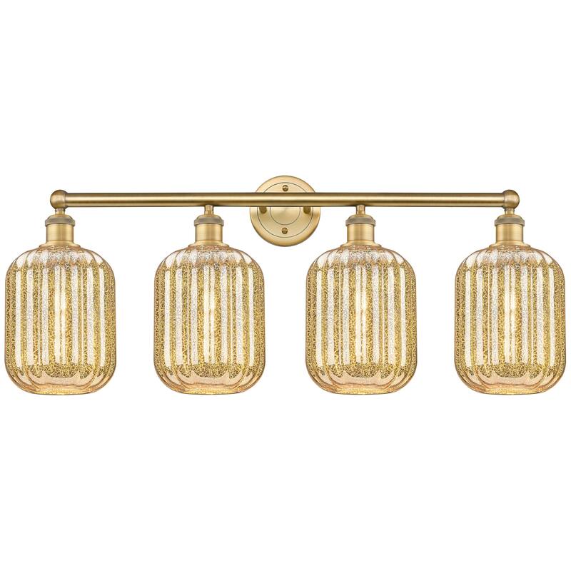 Innovations Lighting 616-4W-14-34 Preston Vanity Preston 4 Light 34" - Brushed Brass / Mercury