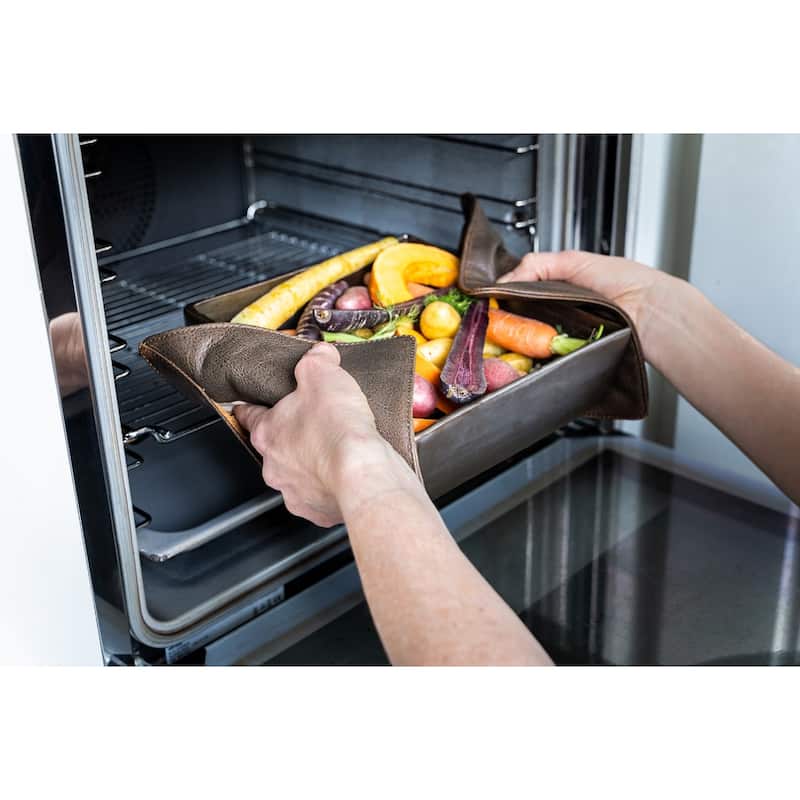 Pot Holder Classic Leather Black - Black