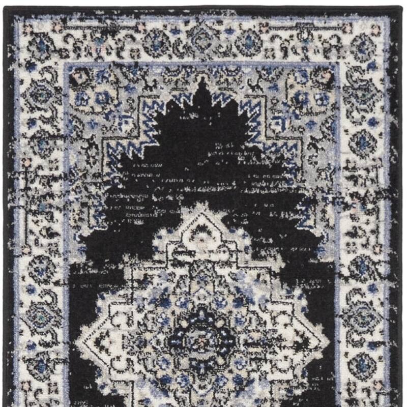 Makoy Power Loomed Distressed Floral Traditional Area Rug By HomeRoots - 120' X '26' X '0.5