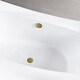 preview thumbnail 13 of 25, Kingston Brass 67-Inch Acrylic Rectangular Double Ended Freestanding Tub