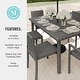 preview thumbnail 10 of 21, Martha Stewart 7pc Rattan Patio Dining Set - 6 Chairs, Table - 62"D x 39"W x 30"H