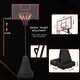 preview thumbnail 7 of 8, Portable Basketball Hoop,Adjustable Height 8.04ft to 10.01ft,44 inch Backboard with Rebound System,w/Rebound Board & Wheels
