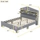 preview thumbnail 36 of 34, Wooden Full/Twin Size House Bed with Storage Headboard - Sturdy Plywood and Particle Board Construction, for Kids