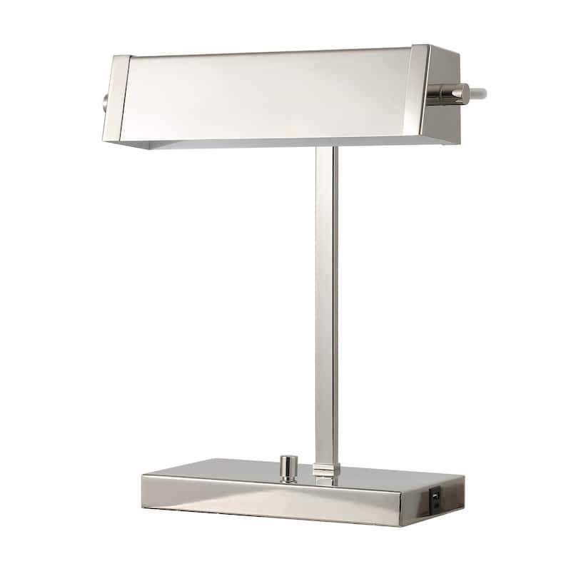SAFAVIEH Rylan 17-inch Metal Table Lamp with USB Port - 7"W x 14"D x 17"H