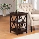 preview thumbnail 9 of 64, Convenience Concepts Oxford End Table with Shelves Espresso