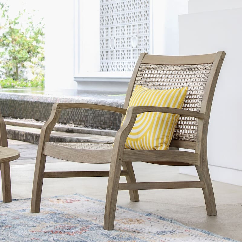 Cambridge Casual Zuma Teak Wicker Outdoor Club Chair
