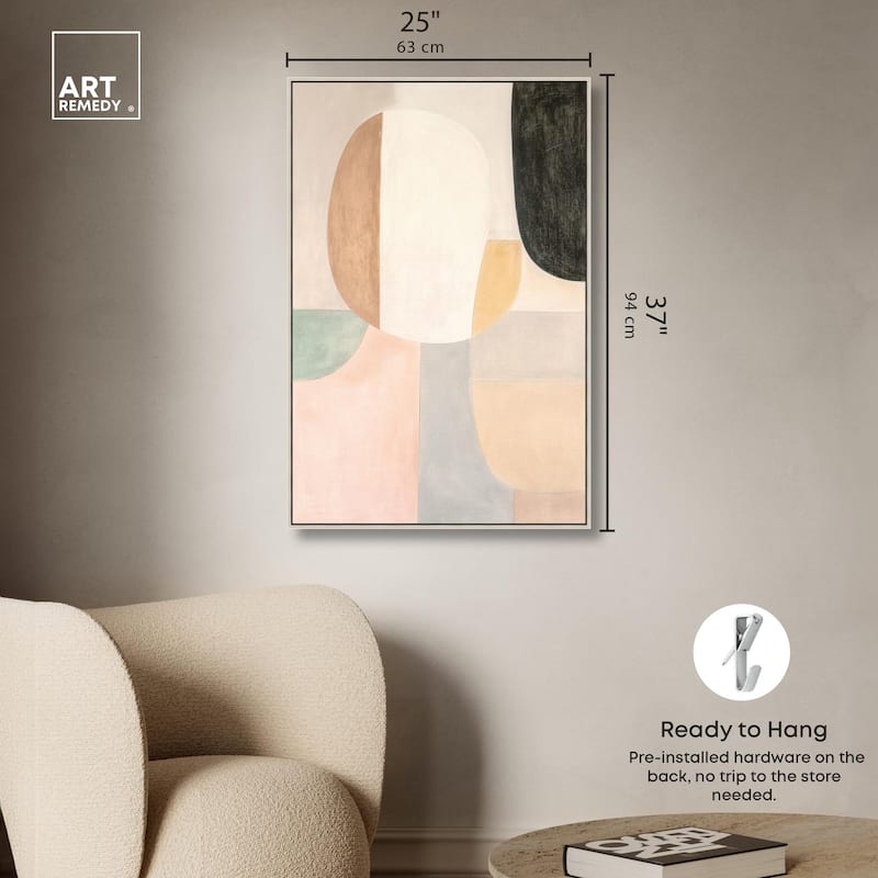 Soft Cubism I Canvas by Art Remedy