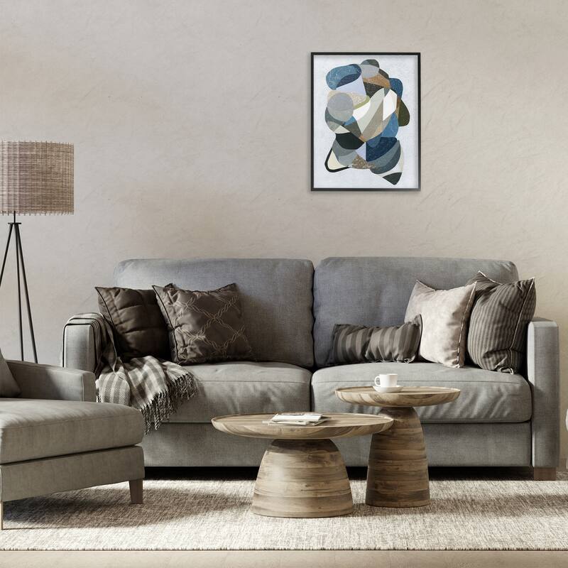 Stupell Fluid Movement Geometrics Framed Giclee Art Design By Coco Good