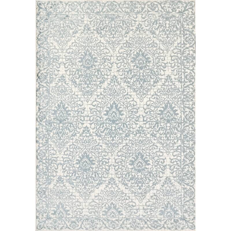 Dynamic Rugs Navi Polypropylene Area Rug - 7.10X10.6 - Light Blue/White