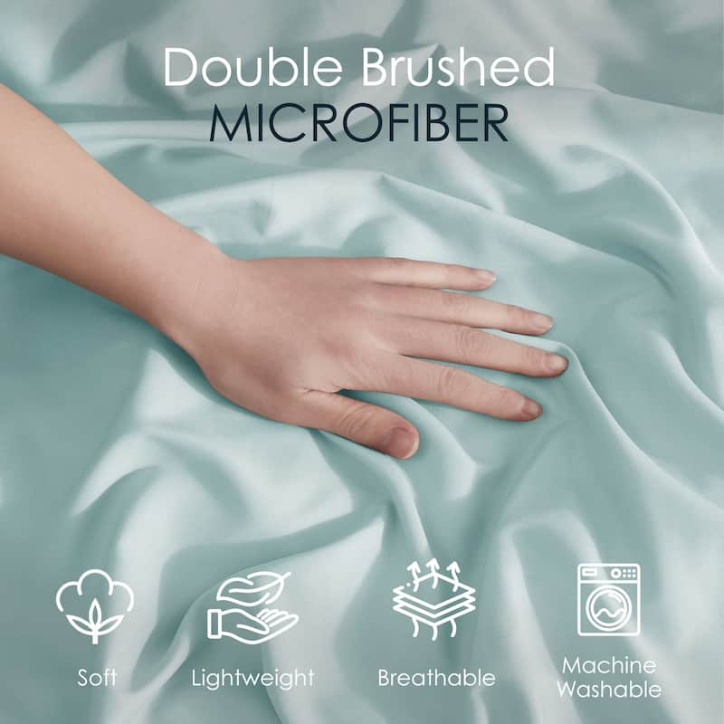 Emperyan Duvet Cover With Fitted Sheet Soft Double Brushed Bedding Set
