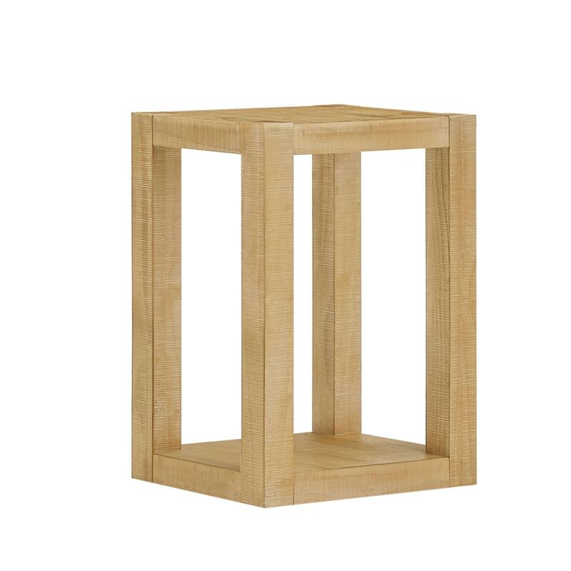 GDF Studio - Breman Modern Wood Side Table with Two-Tier Design