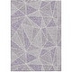 preview thumbnail 3 of 7, Machine Washable Indoor/ Outdoor Chantille Mosaic Geometric Rug
